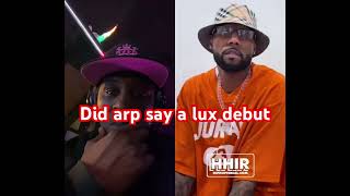 Did arp say #rarebreedentertainment with a #loadedlux debut #battlerap