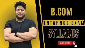 B.Com Entrance Exam Syllabus|Exam pattern & Marking scheme|course details|Rahul Chandrawal