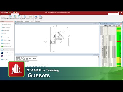 Designing Gusset Connections in STAAD.Pro