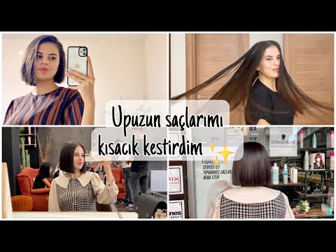 VLOG 4 | Upuzun saçlarımı kısacık kestirdim | Günlük vlog | Ürün tanıtımı ✨