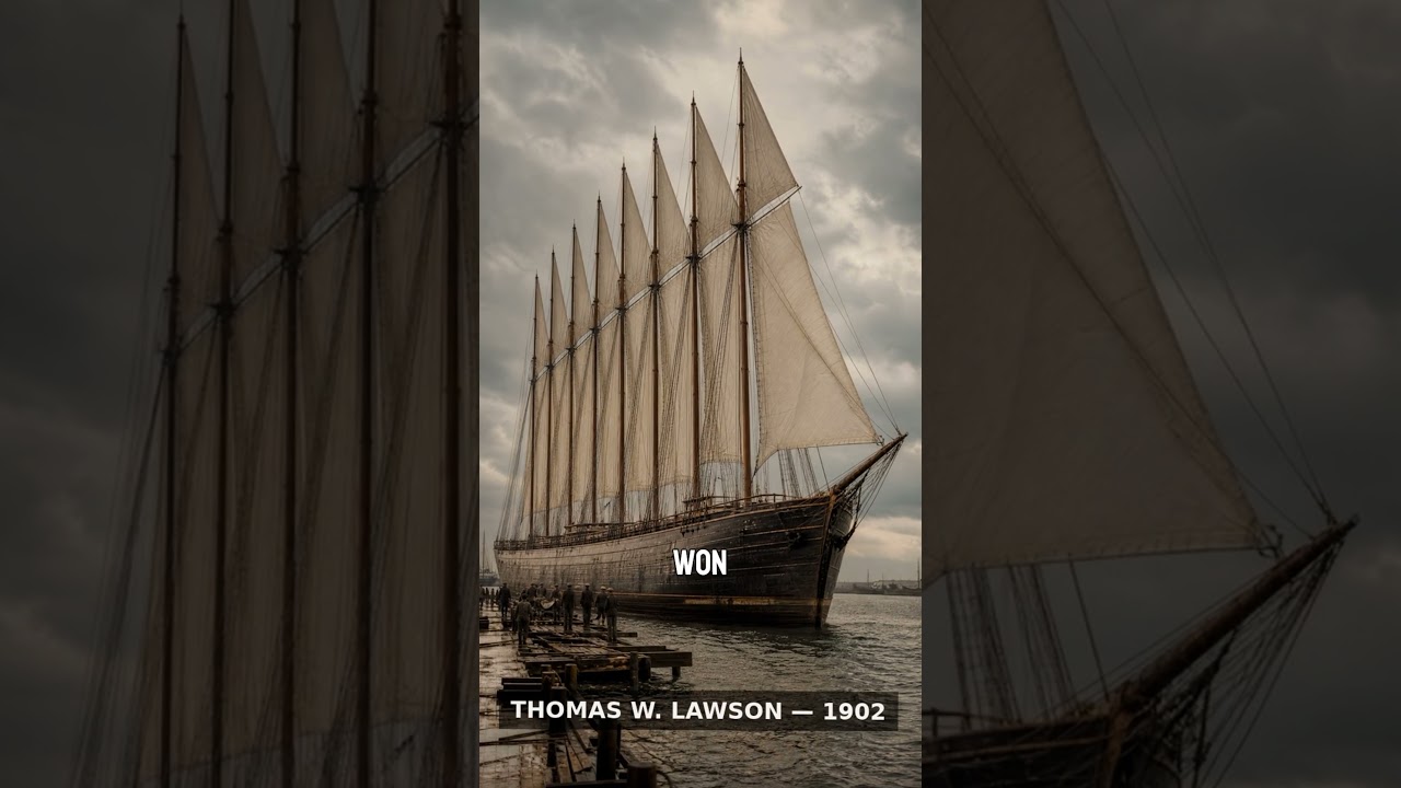 ⁣The Giant Schooner That Sank on Its First Voyage