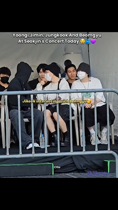 Beomgyu,Yoongi,Jimin & Jungkook At Seokjin's Concert Today🫂💜JIN D2 concert #RUNSEOKJIN_epTOUR_GOYANG