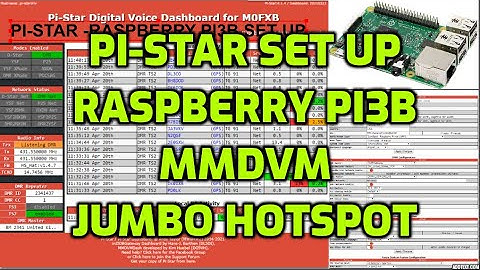 PI-STAR MMDVM hotspot set up Raspberry PI3B