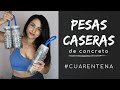 CÓMO HACER PESAS DE CEMENTO con botellas | ¡Pesas caseras para entrenar durante la CUARENTENA!