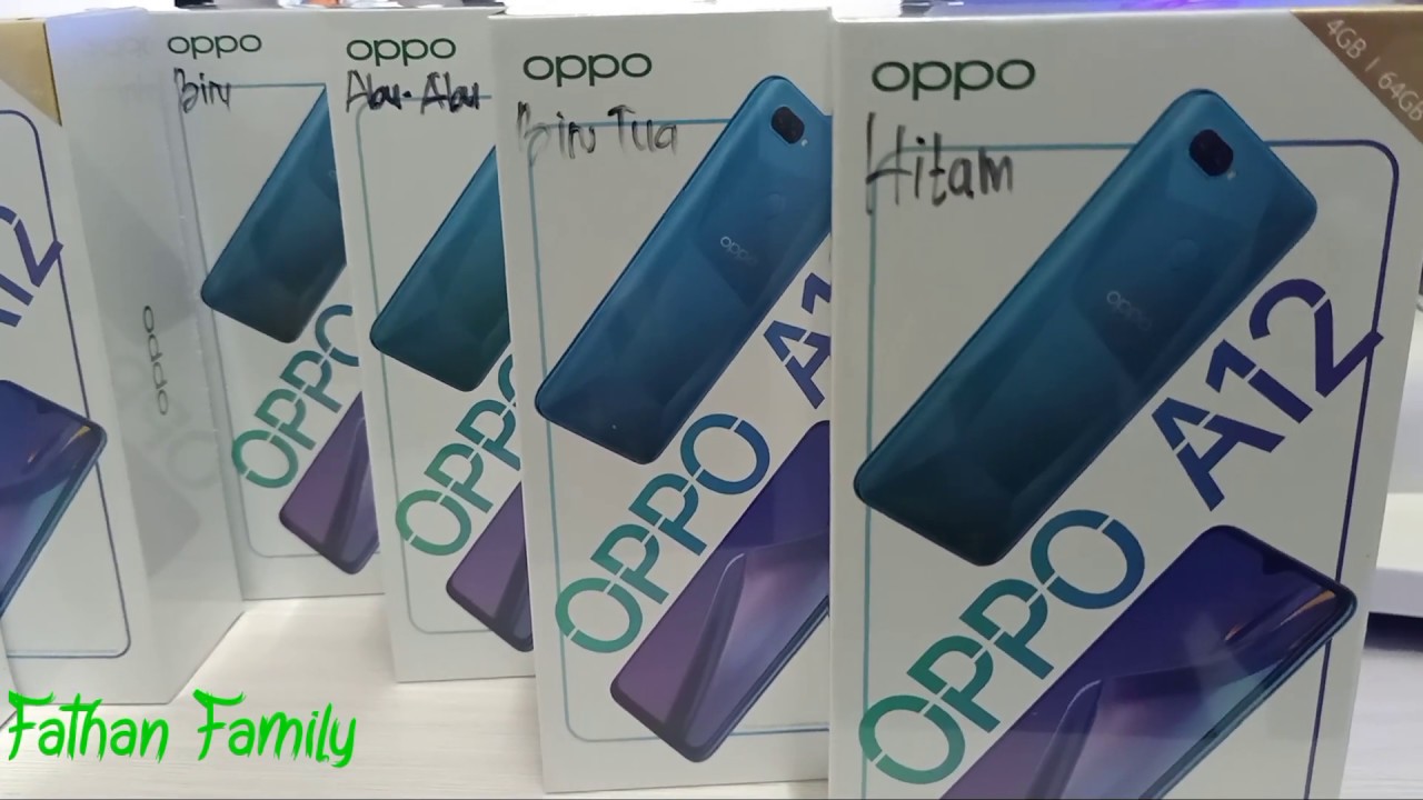  OPPO  A12  WARNA  BARU BIRU TUA DAN ABU ABU YouTube