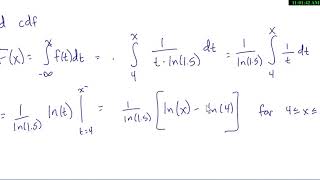 Stat 3000: Problem 2.2.2d Find cdf