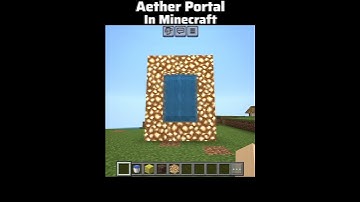 Minecraft make a Aether Portal 😇☁️💫 #minecraft #shorts
