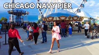 Chicago Navy Pier on Memorial Day 2024 | Live on The Lake Music | 4k 60fps Video