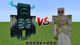 Warden vs Iron Golem in Minecraft 1.19 Beta! screenshot 1