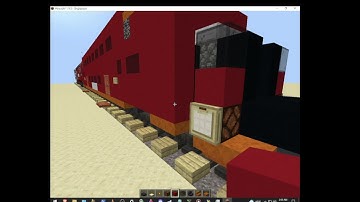 (MINECRAFT) HOW TO BUILD THE BOMBARDIER BI-LEVEL OLD CAB CAR AND THE NORMAL COACH TRAIN TUTORIAL
