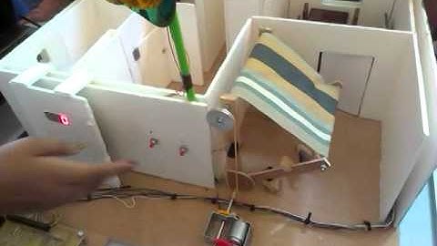 Vivienda domótica con toldo automático (Exp Arduino, IES La Sisla, 13-14)