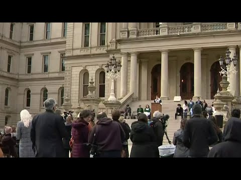Michiganders gather at Lansing Capitol demanding a call to action on gun laws