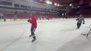 2 v 1 Timing Drill #hockey #hockeydrills #hockeyskills #hockeytraining #icehockey #hockeycoach
