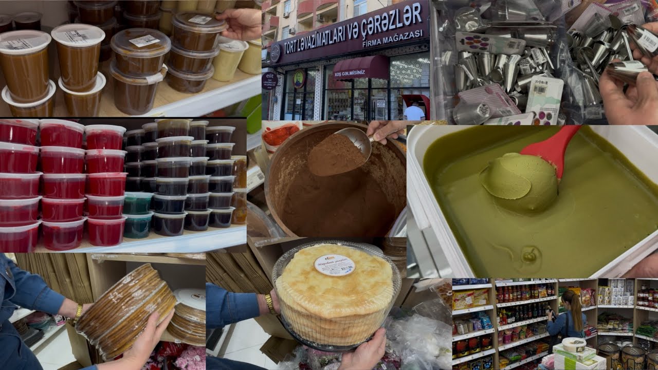 Axtardığınız ən böyük 🔴TORT LƏVAZİMATLARI🔴 mağazası bu ünvanda.#vlog