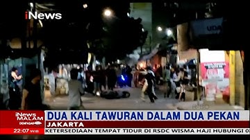 Diduga Saling ejek di Media sosial, Dua Kelompok Pemuda Jakarta Terlibat Tawuran #iNewsMalam 19/07