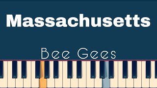 Bee Gees - Massachusetts  ( Easy  Piano Tutorial )
