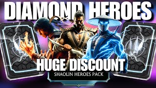 SPECIAL HEROES PACK With Great Discounts | Shaolin Heroes Pack Opening | MK Mobile