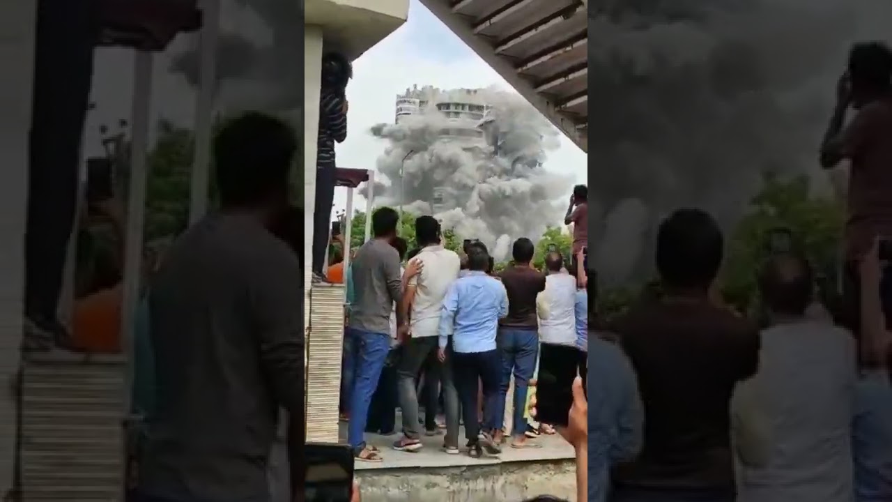 Public reaction on Twin Tower Demolition Noida India 