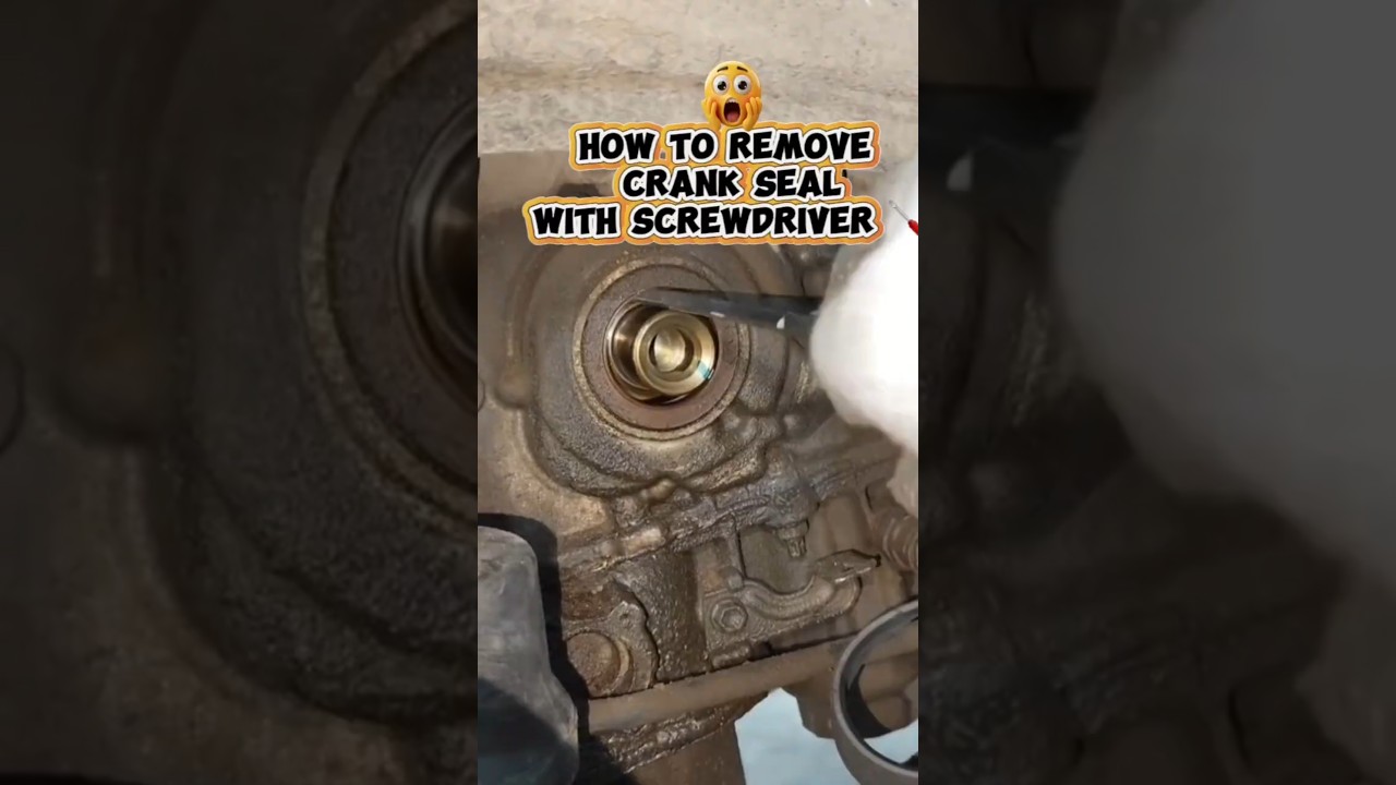 CAMRY OIL LEAK FIX!CRANK SEAL INSTALL #diy #shorts #mechanic
