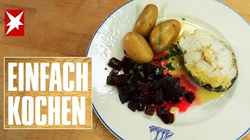 So gelingt Kabeljau in Butter-Senf-Sauce