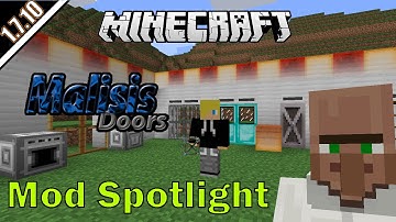 Malisis Doors Mod Spotlight |Minecraft 1.7.10| Vanishing blocks, Fully customizable doors & more.