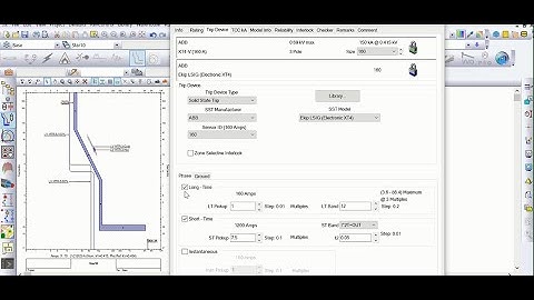 Motor Protection with MCCB LSIG Release in ETAP II TCC Curve