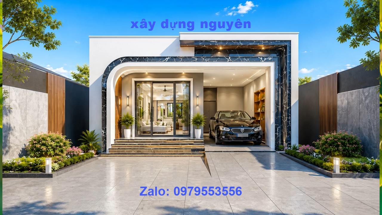 Mẫu Nhà Cấp 4 Có Gara Diện Tích 7x20m Thiết Kế 3 Phòng Ngủ #nhacap4