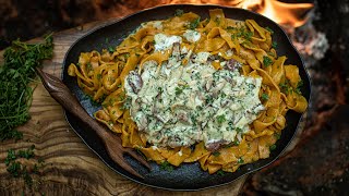 HANDMADE ORANGE PASTA - JUNGLE COOKING