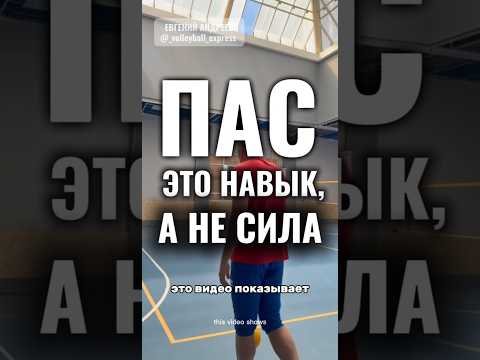 ПАС - это навык, а не сила. #евгенийандреев #волейбол #передача
