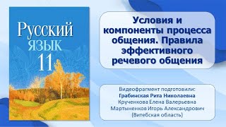 Тема 2. Условия и компоненты процесса общения. Правила эффективного речевого общения