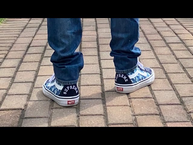 Vans Sk8-Hi Supreme Hole Punch Denim Shoes