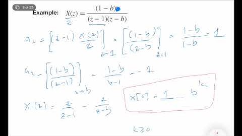 Discrete-Time-Systems - Partial Fraction Expansion (Lecture 2 - Part V)