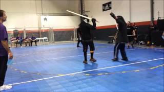 Socal Swordfight Open longsword Tournament Round 1 - RJ Mckeehan vs Tomas Goree