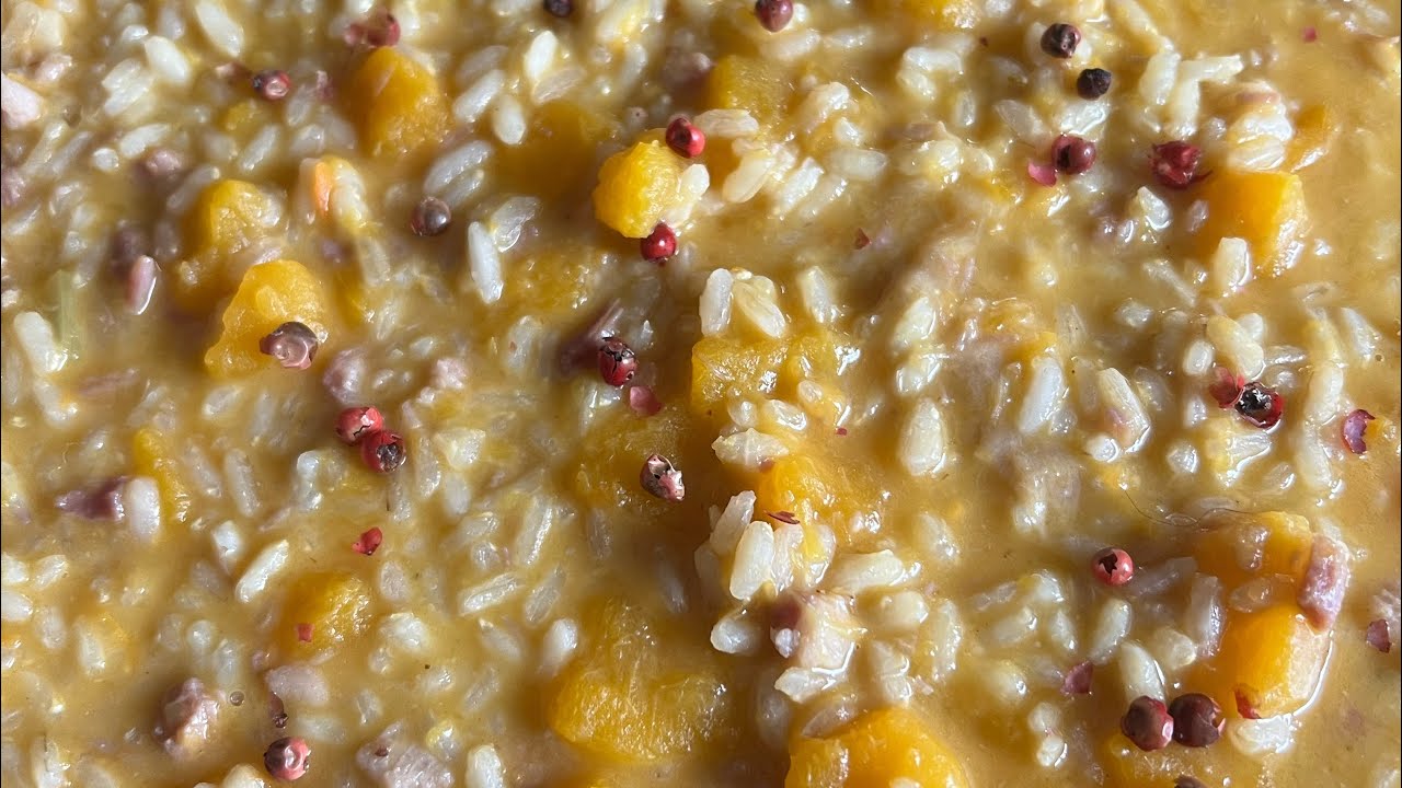 Risotto zucca e pancetta affumicata con il Monsieur cousine Smart ￼