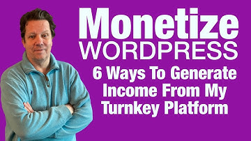 Monetize Wordpress with 6 Different Ways 6 Income Streams #MonetizeWordpress #WorkingSmartOnline