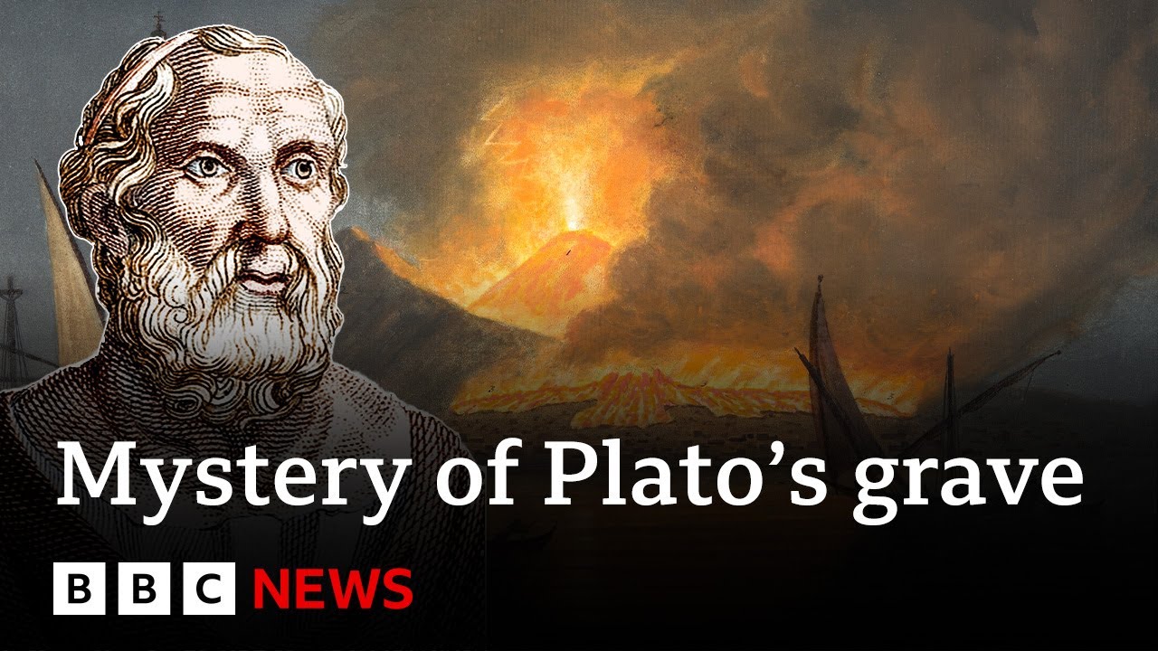 Scrolls discovered in Vesuvius ash reveal Plato’s burial place and final hours | BBC News