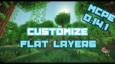 CUSTOM FLAT WORLDS! | MCPE | 0.14.1