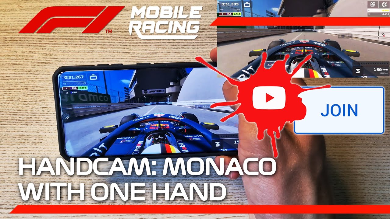 Handcam: Monaco With One Hand | F1 Mobile Racing 2022 - YouTube