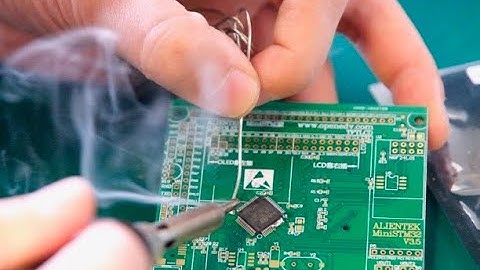 单片机焊接：徒手焊一块完整STM32核心板 5分钟速成