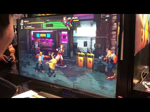 Streets of Rage 4 / Bare Knuckle IV / 怒之鐵拳4 / 格鬥三人組4 - Bitsummit 2019 Demo Play 試玩影片