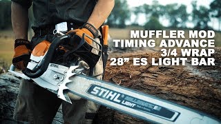 STIHL MS 462 Muffler Mod & Timing Advance 💥