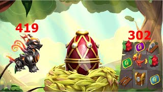 419/500 Tyrant Ignis faber | Begin Level 302 Fire Tyrant Grid Event | Hatched 2nd Imperial Egg | DML