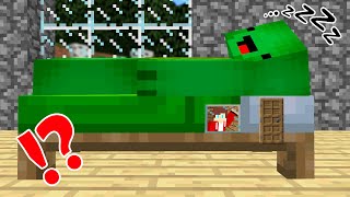 JJ Built a House inside Mikey’s BED in Minecraft - Maizen