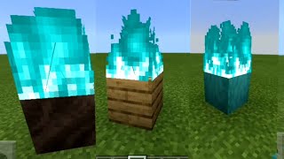 Como colocar o fogo azul em qualquer bloco no minecraft bedrock