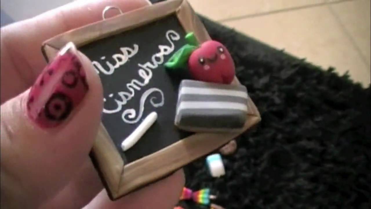 tiny, cute, kawaii polymer clay charms