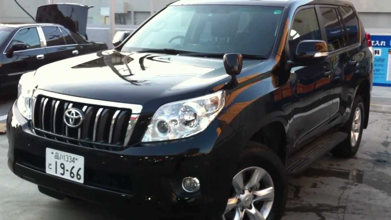 2012 Toyota Land Cruiser Prado TX 4ltr black - Tokyo Japan - YouTube