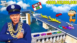 Franklin & Shinchan LUCKY BILLIONAIRE BUY CAR FOR Showroom In GTA5 || SumitOP