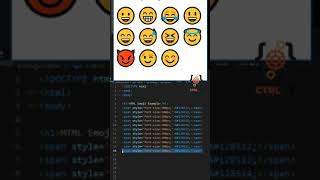 Html Smileys ||How to Create Emoji Faces in html #html5 #htmlanimation #htmlcss #htmltutorial #css