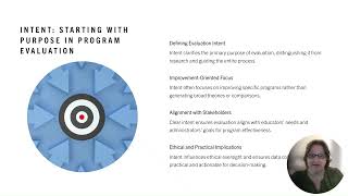 Key Concepts of Program Evaluation - Intent