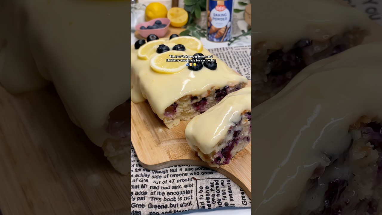 Lemon Blueberry loaf 🫐🍋 